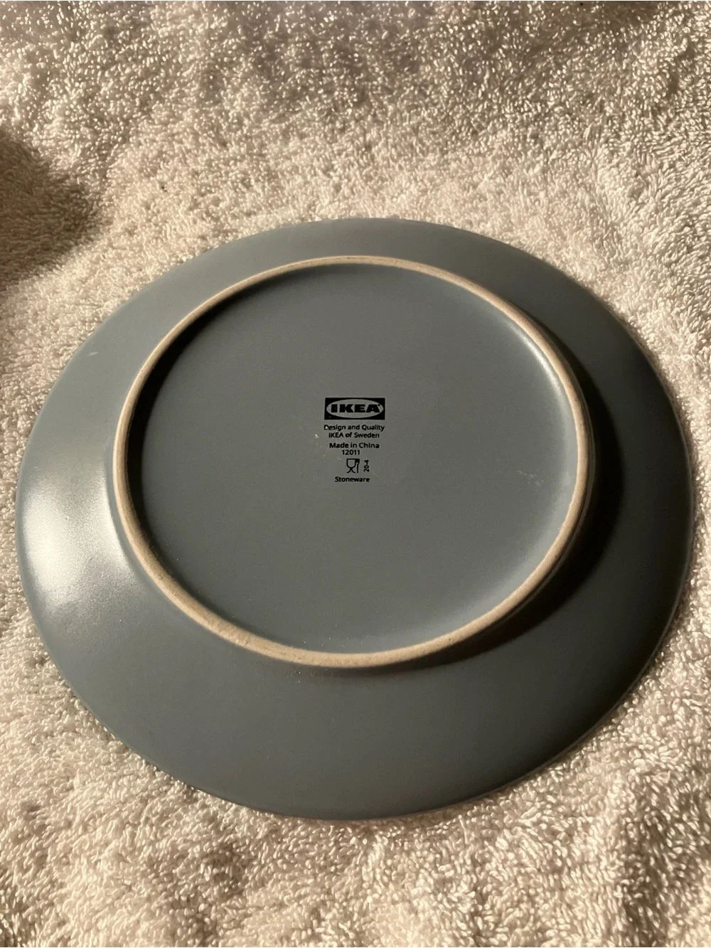 IKEA Matte Blue Gray Salad  Plates X 3  7 3/4”
